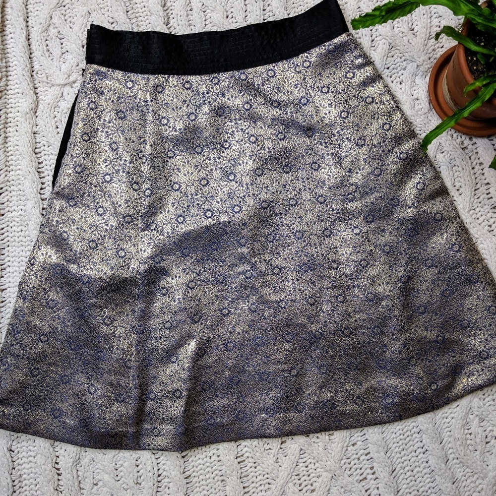 Narciso Rodriguez Design Nation Metallic Skirt 2